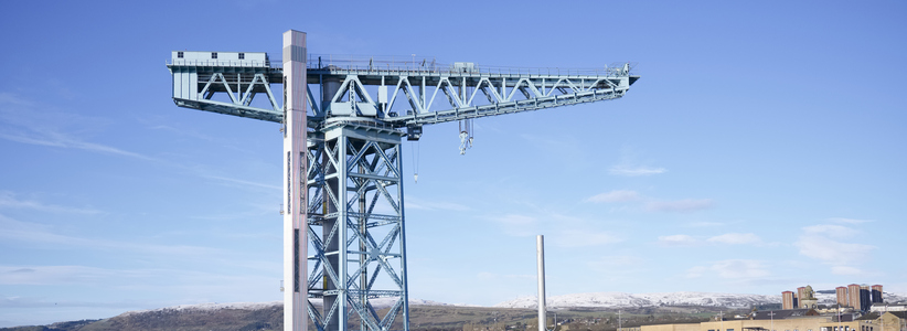 #Red4Research Day set to be elevated by striking illumination of Clydebank crane