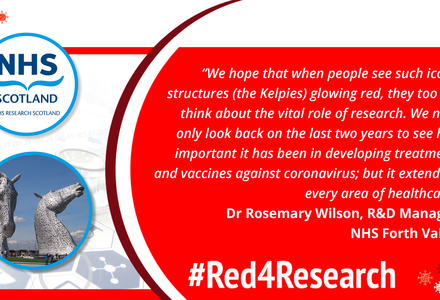 Iconic landmarks are seeing red for #Red4Research Day