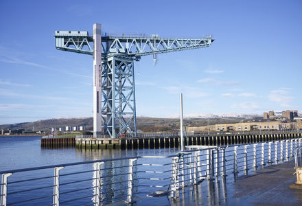 #Red4Research Day set to be elevated by striking illumination of Clydebank crane